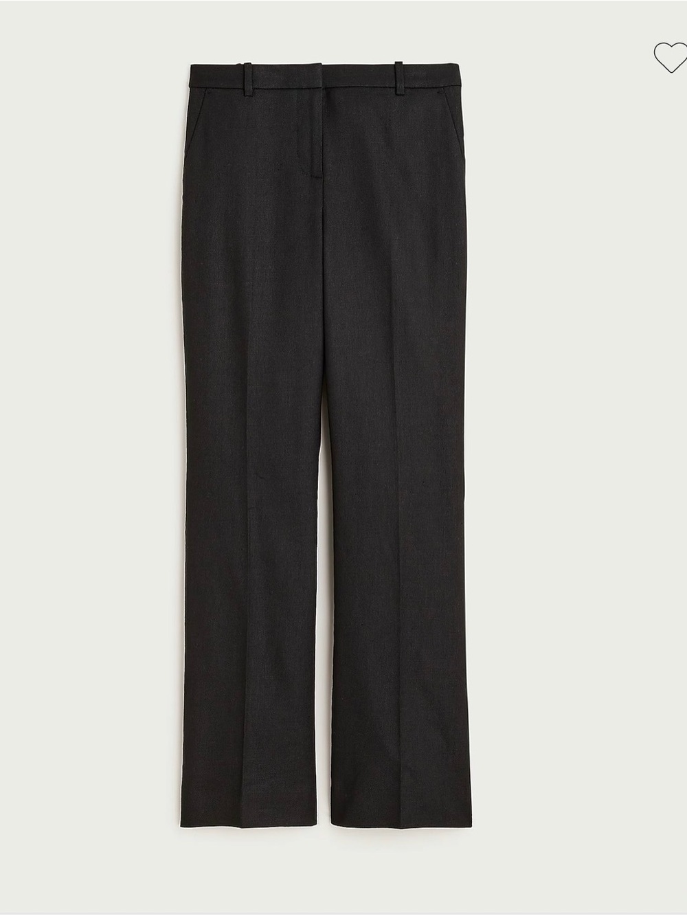 J. Crew Kaya Linen Black Pants in size 4L